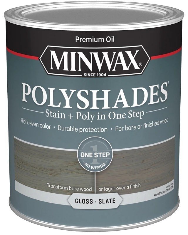 Polyshades Semi-transparent Gloss Slate Oil-based Stain/polyurethane Finish 1 Quart