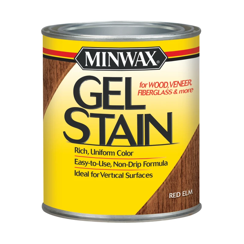Gel Wood Stain Finish in Red Elm Color, 1 Quart Container