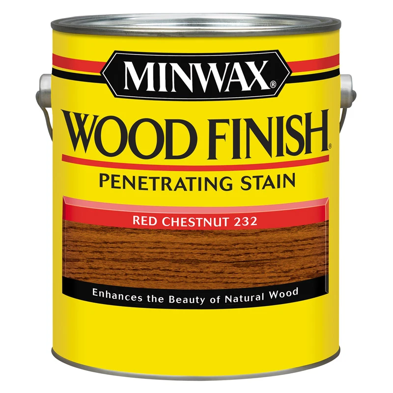 Wood Finish Penetrating Stain, Red Chestnut, 1 Gallon - Oil-based