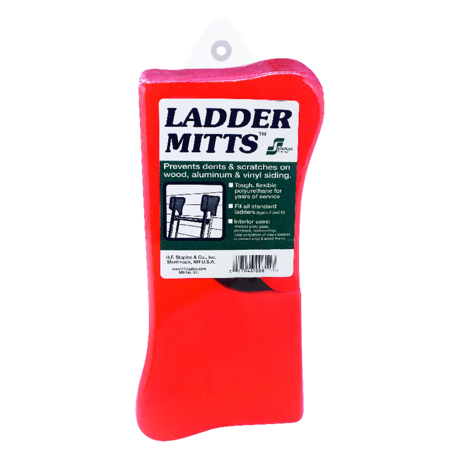 Staples Polyurethane Red Ladder Mitts 1 pk Staples Polyurethane Red Ladder Mitts 1 pk