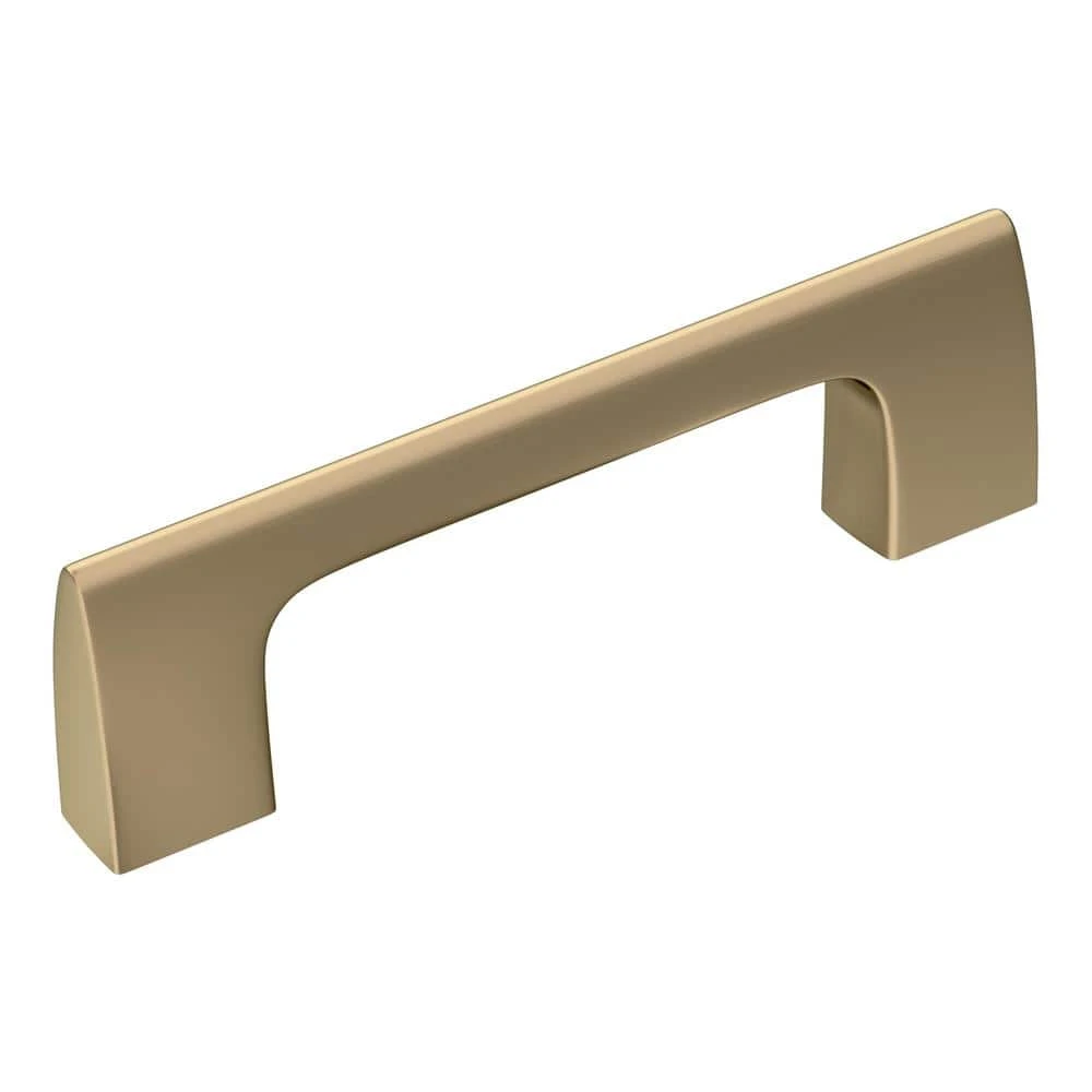 Riva Cabinet Pull, Golden Champagne Finish, 3 Inch Center-to-center