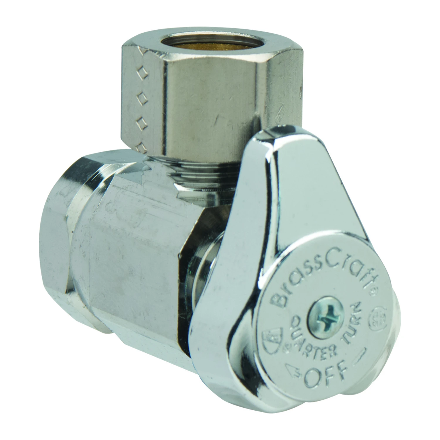 Plumb Shop 1/2 In. Fip X 1/2 In. Compression Brass Angle Valve