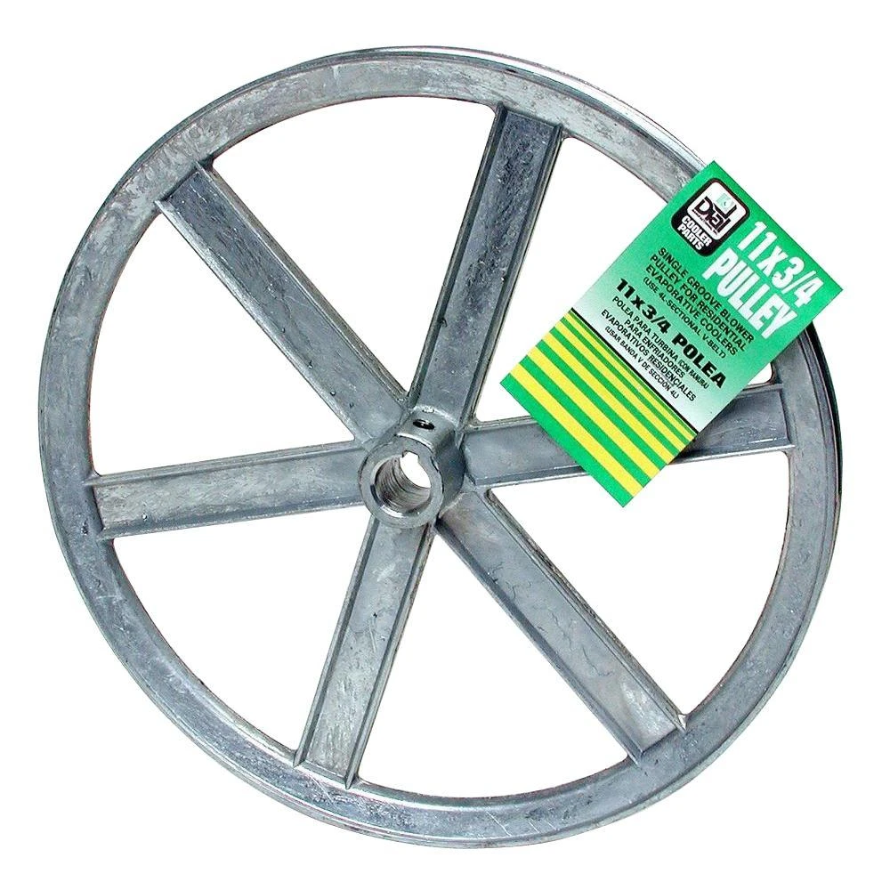 Dial 11 In. Zinc Silver Blower Pulley With Keyway For Evaporative Coolers