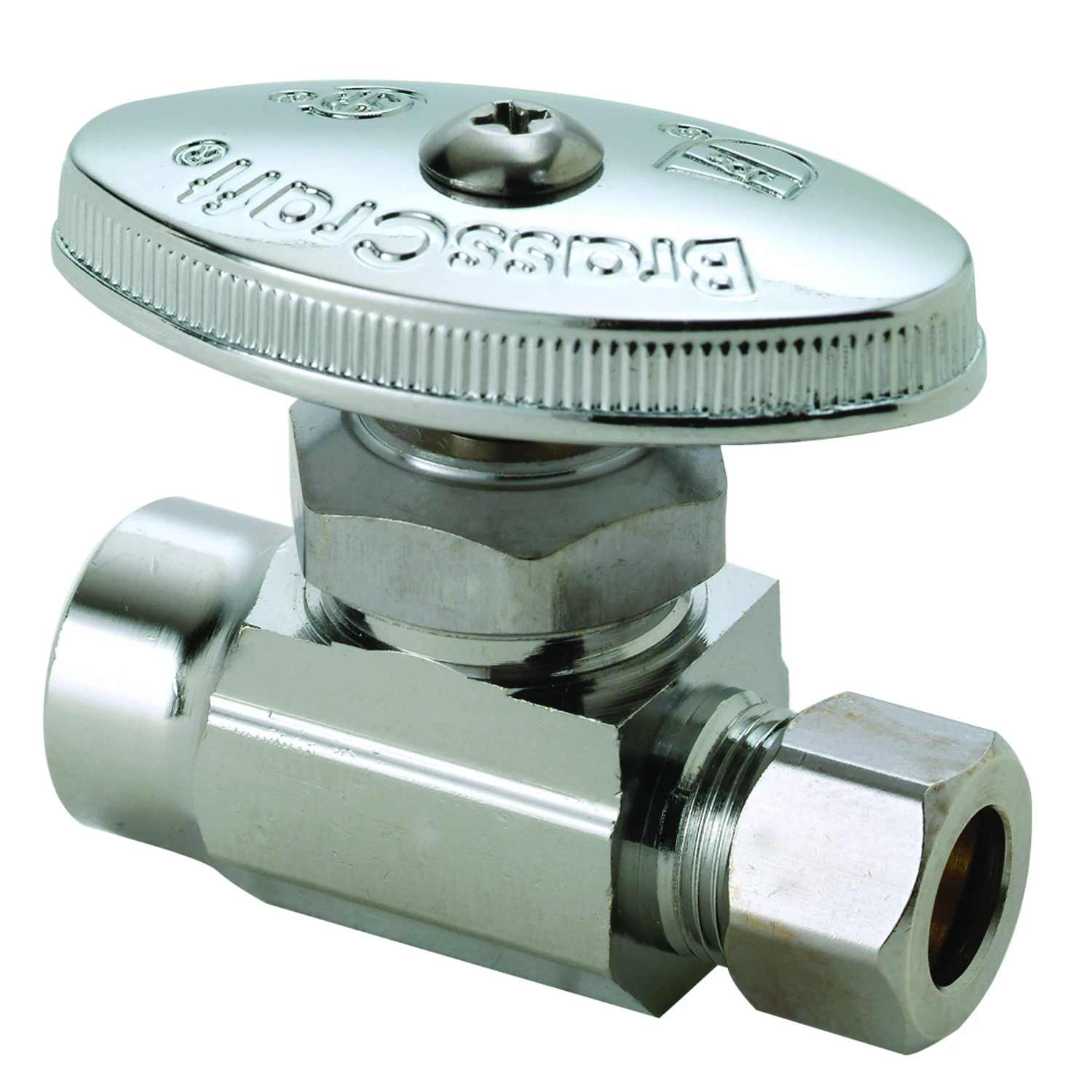 1/2 In. Sweat X 3/8 In. Od Brass Compression Straight Valve