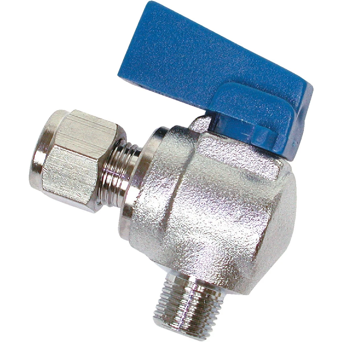 Evaporative Cooler Angle Ball Valve, One Quarter Inch by One Eighth Inch