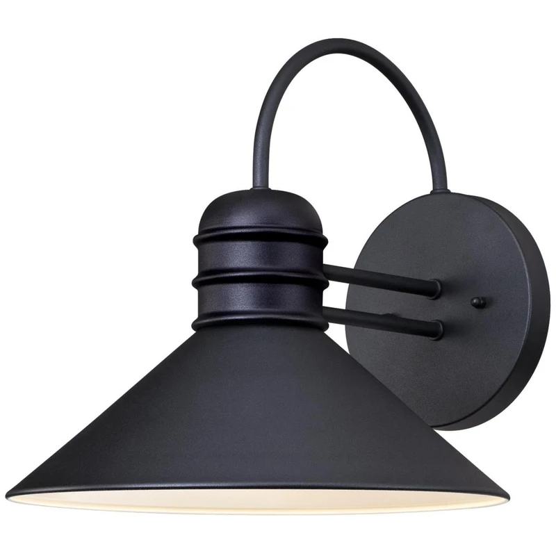Watts Creek Outdoor Wall Lantern, 1 Light, Textured Black Finish, Model 62044