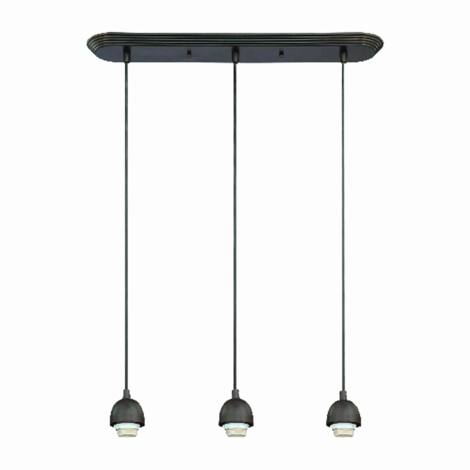 3-light Adjustable Mini Pendant Light Fixture, Oil Rubbed Bronze Finish