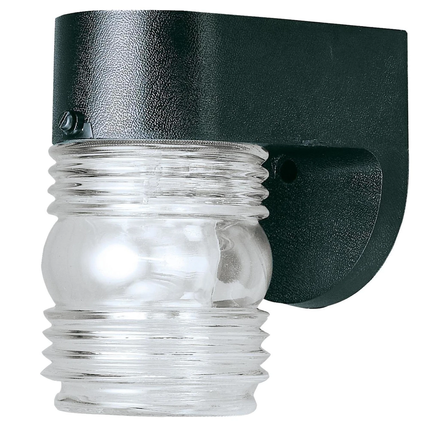 60-Watt Black Outdoor Wall Lantern Light Fixture