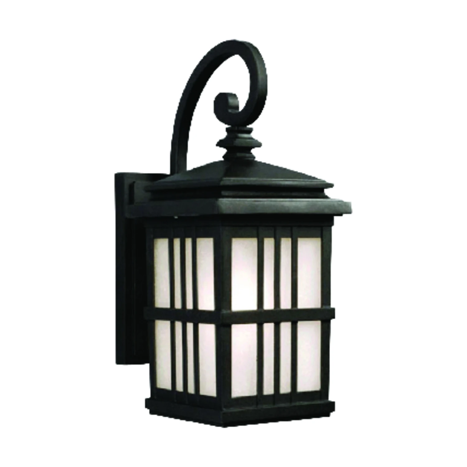 Outdoor LED Wall Lantern, Oil-Rubbed Bronze Finish, 9-Watt Energy Efficient Light
