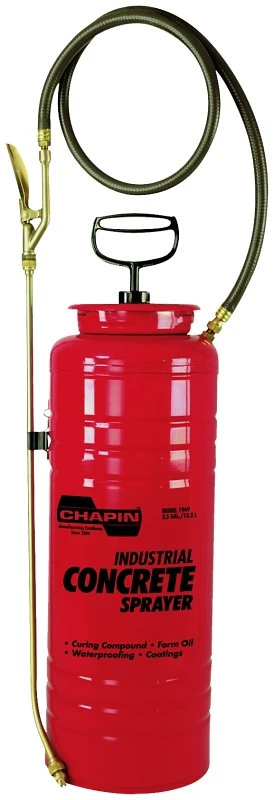 3.5 Gallon Industrial Concrete Tank Sprayer With Brass Components