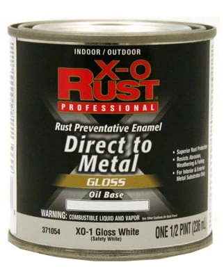 Premium Oil-base Enamel, White Gloss, 1/2-pint, Model Xo1-hp