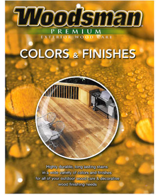 25 Piece Woodsman Stain Color Combo Card By True Value Manufacturing