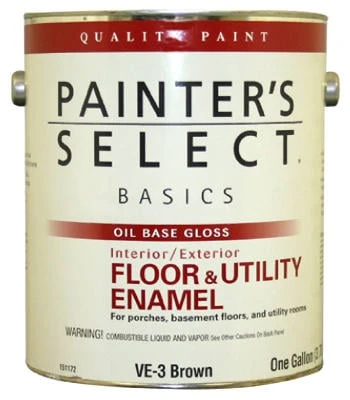 Floor & Utility Enamel, Battleship Gray, Oil-Base, 1 Gallon