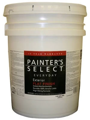 Everyday Exterior Latex Paint, Flat Pastel Base, 5-gallons, Durable Acrylic Finish