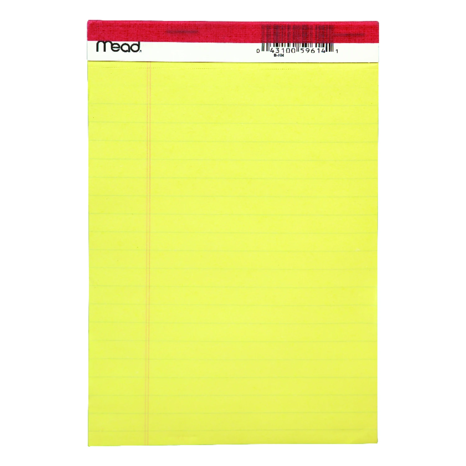 5 In. W X 8 In. L Legal Pad, 50 Sheets, Yellow, Perforated