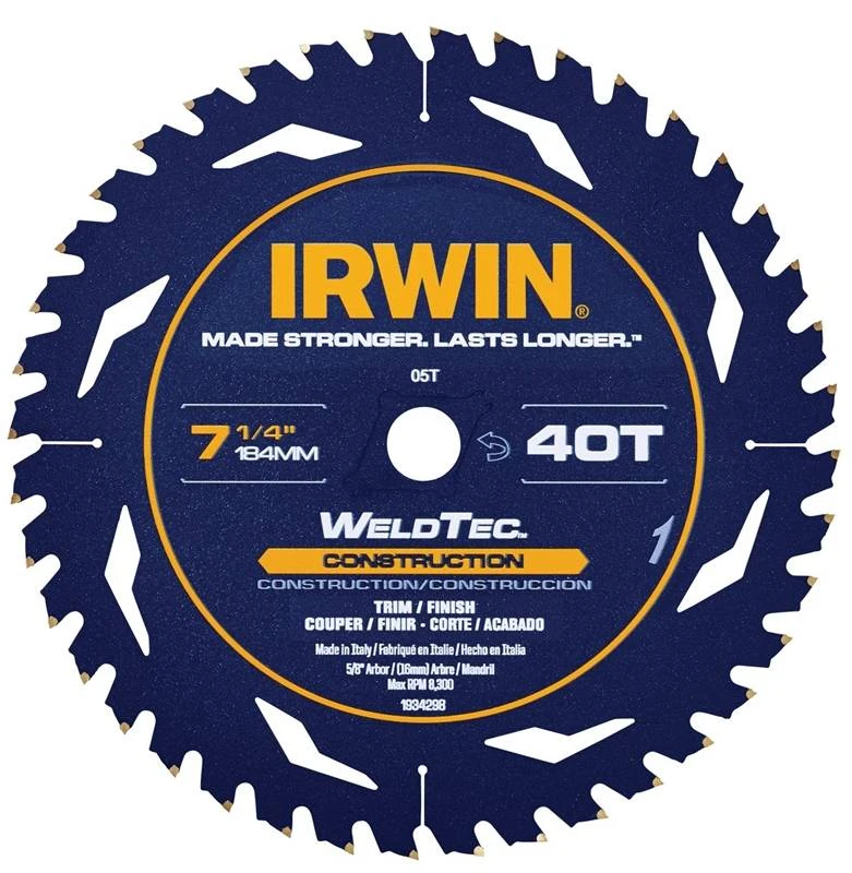 7.25-Inch Carbide-Tipped Circular Saw Blade for Durable Cutting Performance