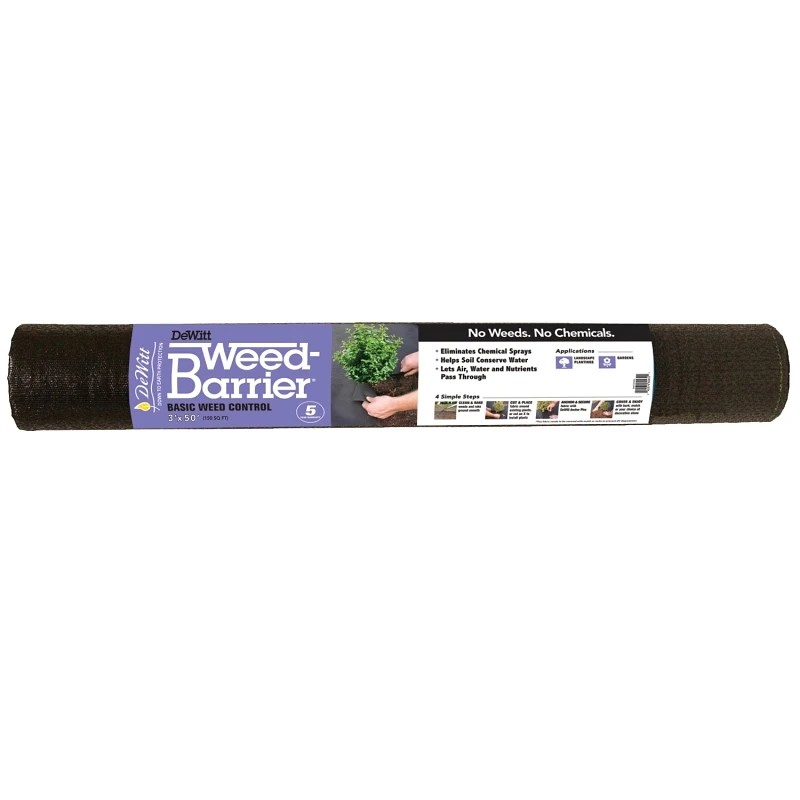 Weed Barrier Landscape Fabric for Weed Control, 3 Feet by 50 Feet Roll