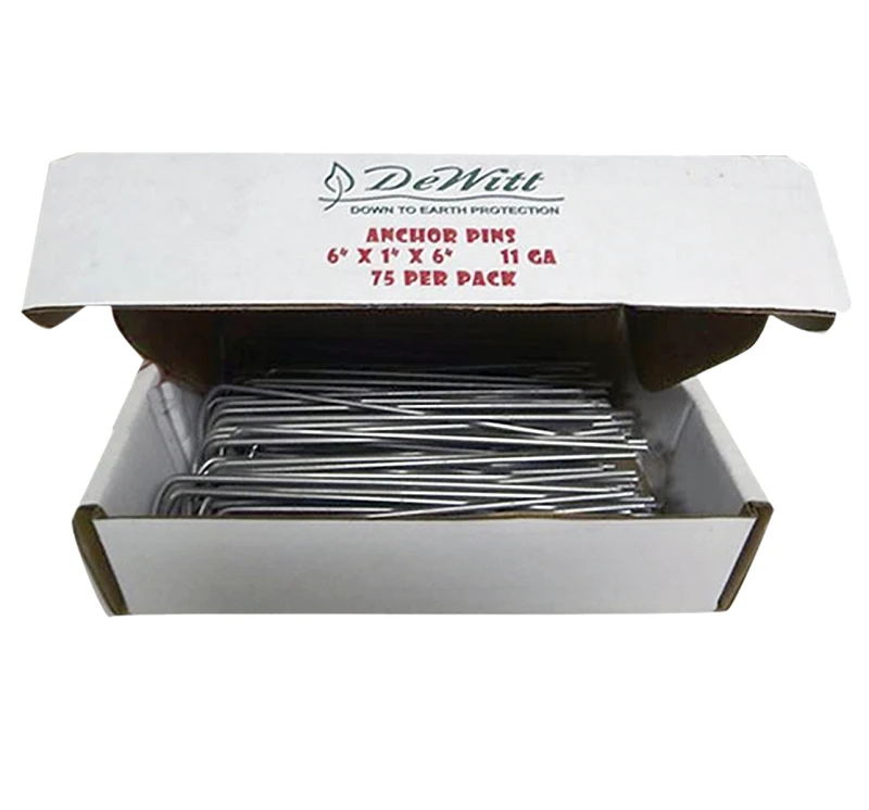 Weed Fabric Anchor Pins, 1 x 6-In., 75-Pk.