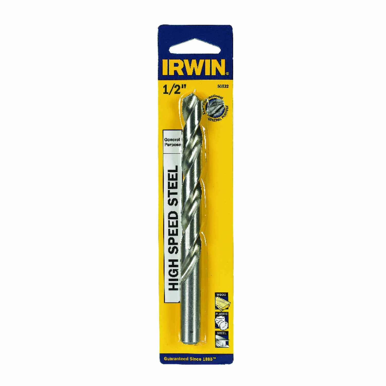 1/2 In. Diameter X 6 In. Length High Speed Steel Drill Bit
