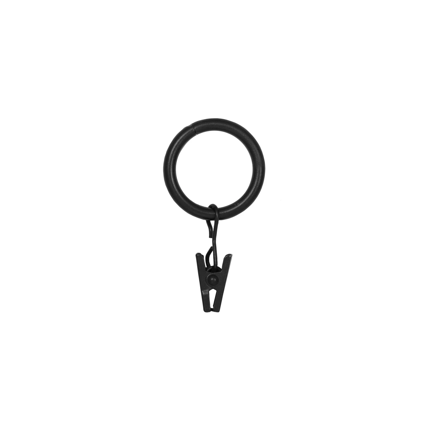 Curtain Ring Clips, Black, 14-Pk.