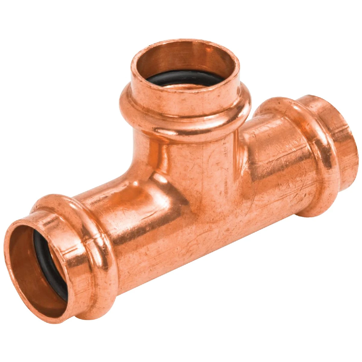 Copper Pipe Tee, 3/4 In. Press