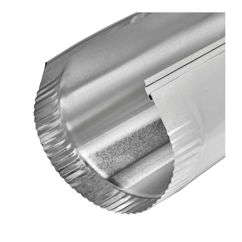 Aluminum Snap Lock Pipe, 4 Inch Diameter by 60 Inch Length