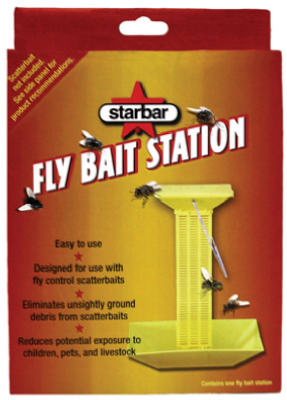 Fly Bait Station Compatible with Fly Control Scatter Baits for Effective Fly Management