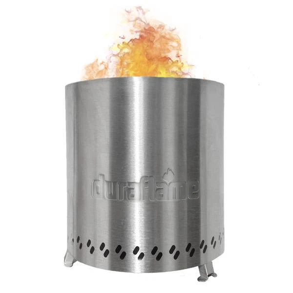 Wood Pellet Tabletop Fire Pit, Stainless Steel, 5.5 In.