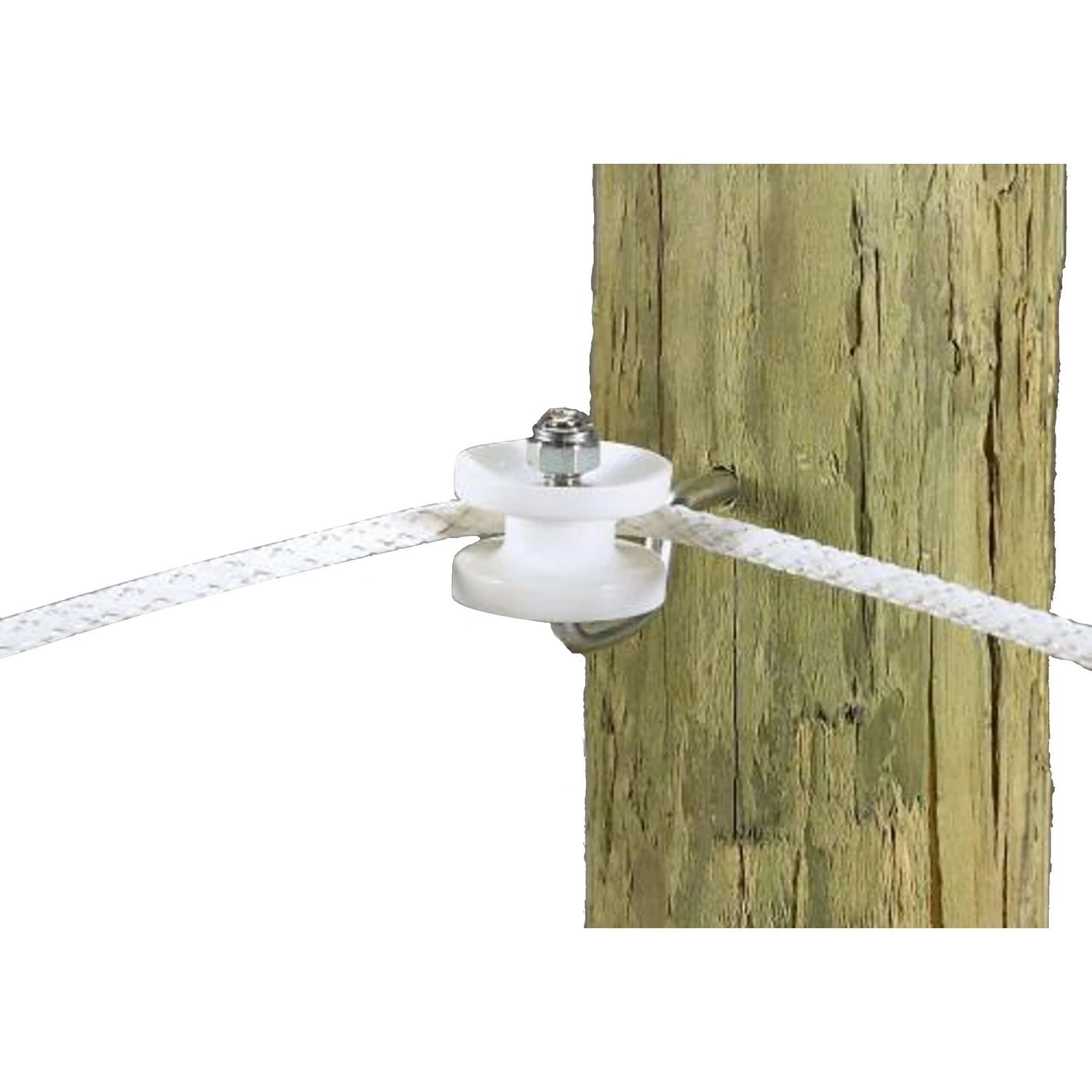 Electric Fence Corner Post Bracket Kit in White Finish for Secure Installation