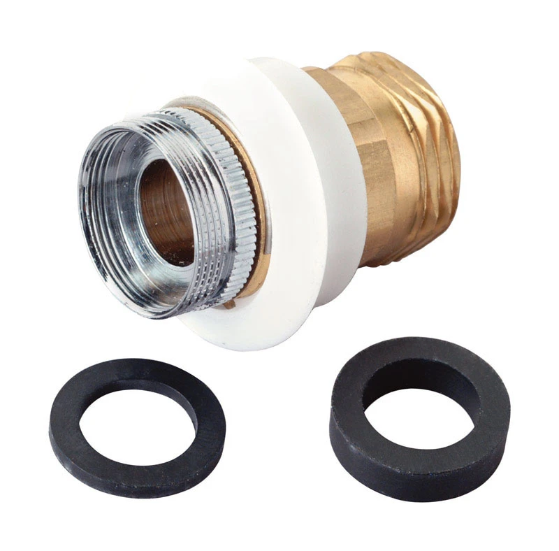 Dual Thread Chrome Plated Aerator Adapter Set 15/16 In.-27m X 55/64 In.-27f