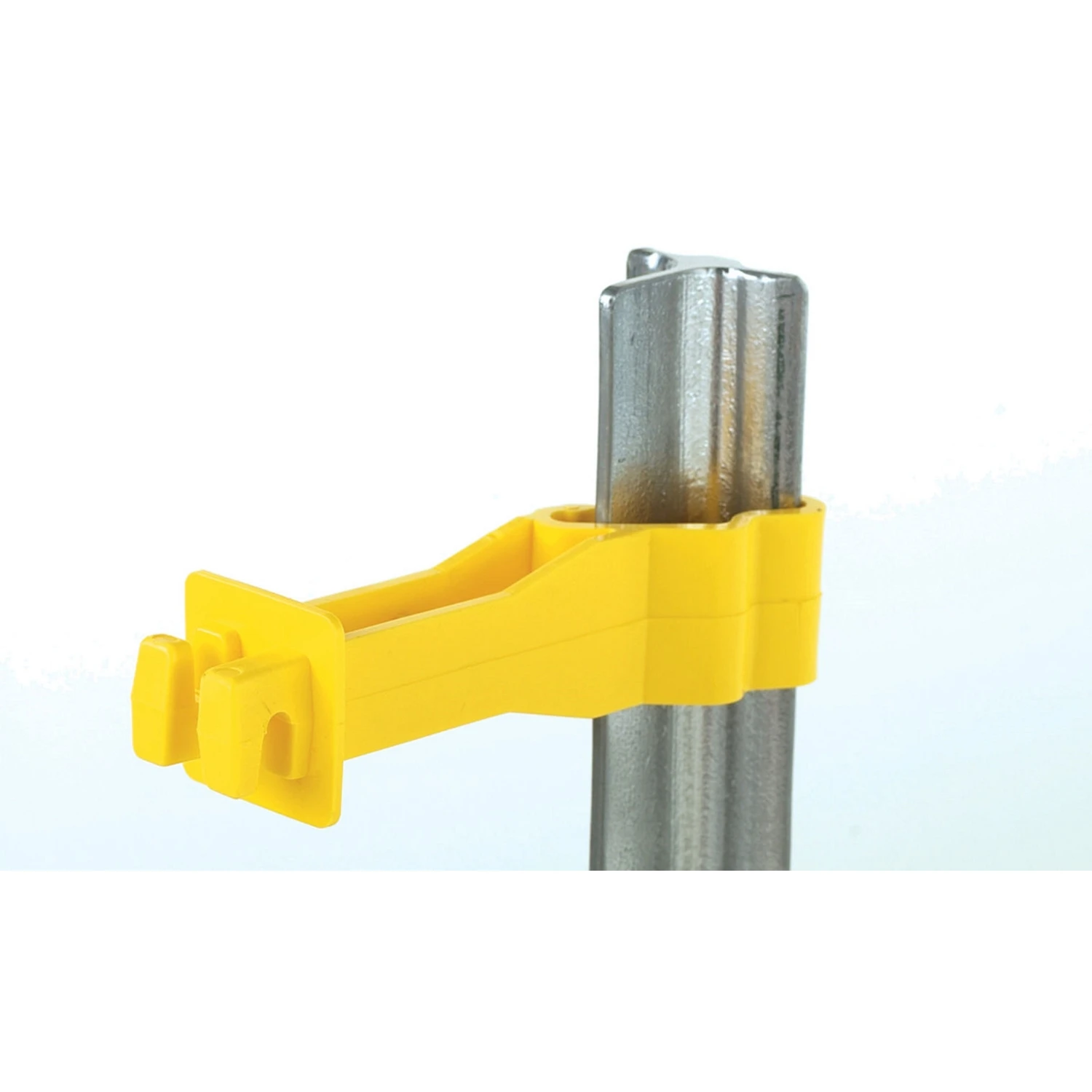 Electric Fence T-Post Insulator, Snug-Fit Backside, Yellow, 25-Pk.