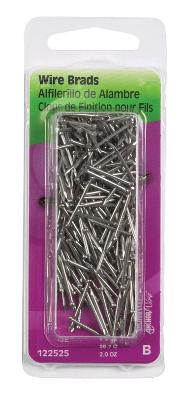 Hillman 18 Ga. X 3/4 In. L Stainless Steel Brad Nails 1 Pk 2 Oz, Model 122525