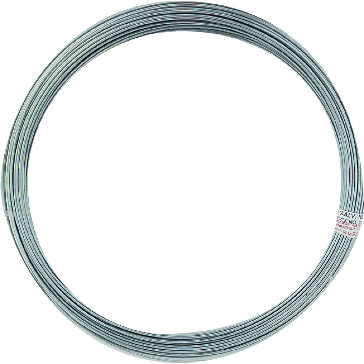 Single Coil Galvanized Steel Wire, Sixteen Gauge, One Hundred Feet Length