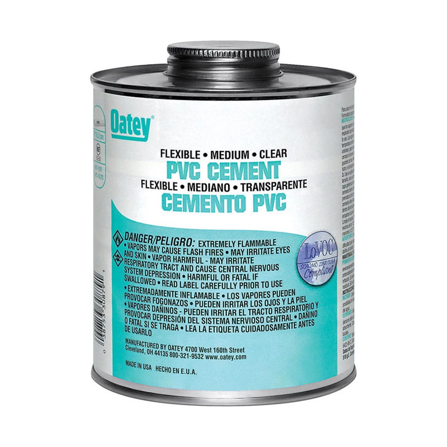 Flexible Pvc Clear Cement 4 Oz - Medium Bodied For Pipe & Fittings