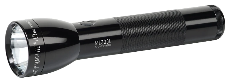 Ml300l 524 Lumens Black Led Flashlight With D Battery Compatibility