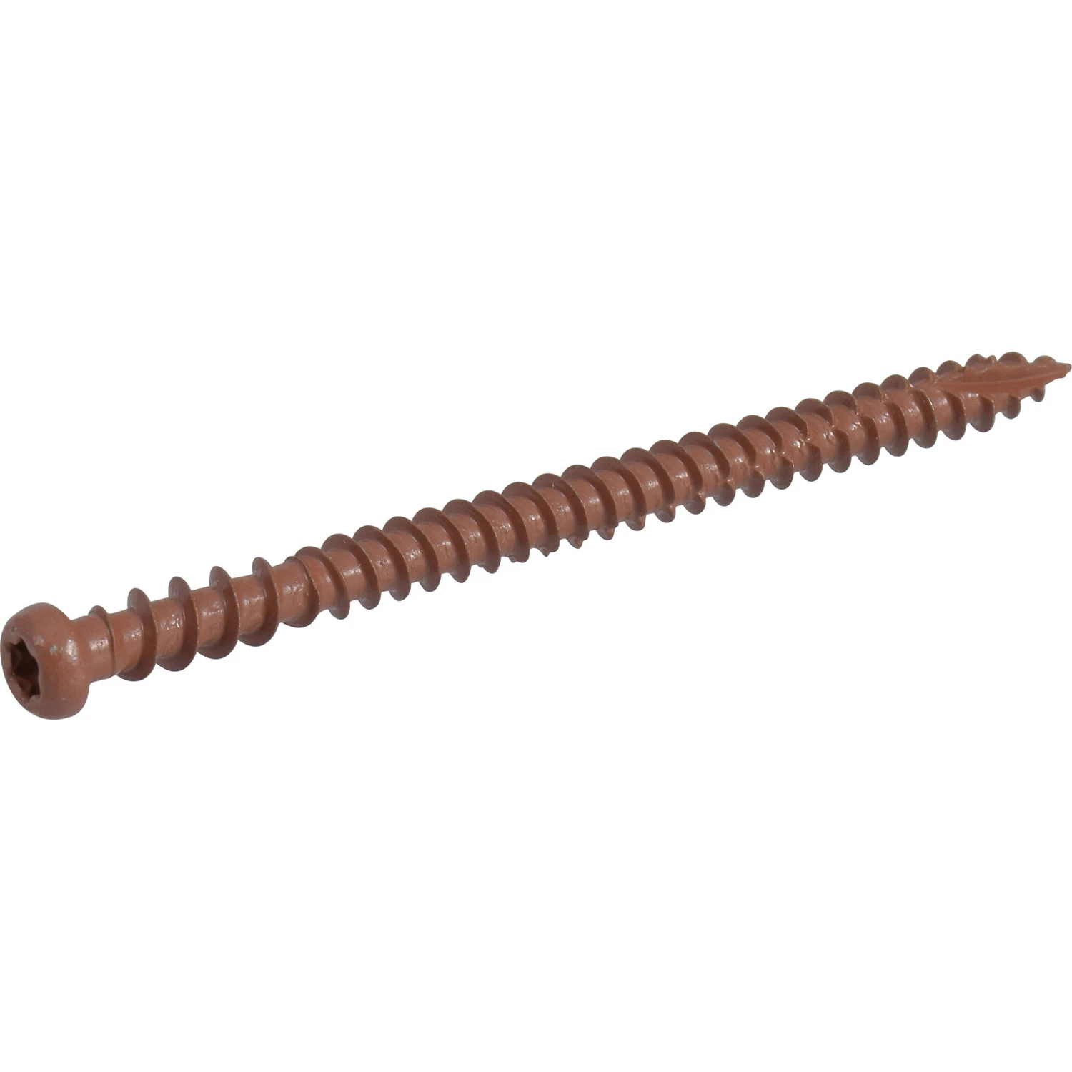 Deck Plus Exterior Composite Screws, Self-Drilling, Red Ceramic Coated, 2.5 Inch by Number 10, One Pound
