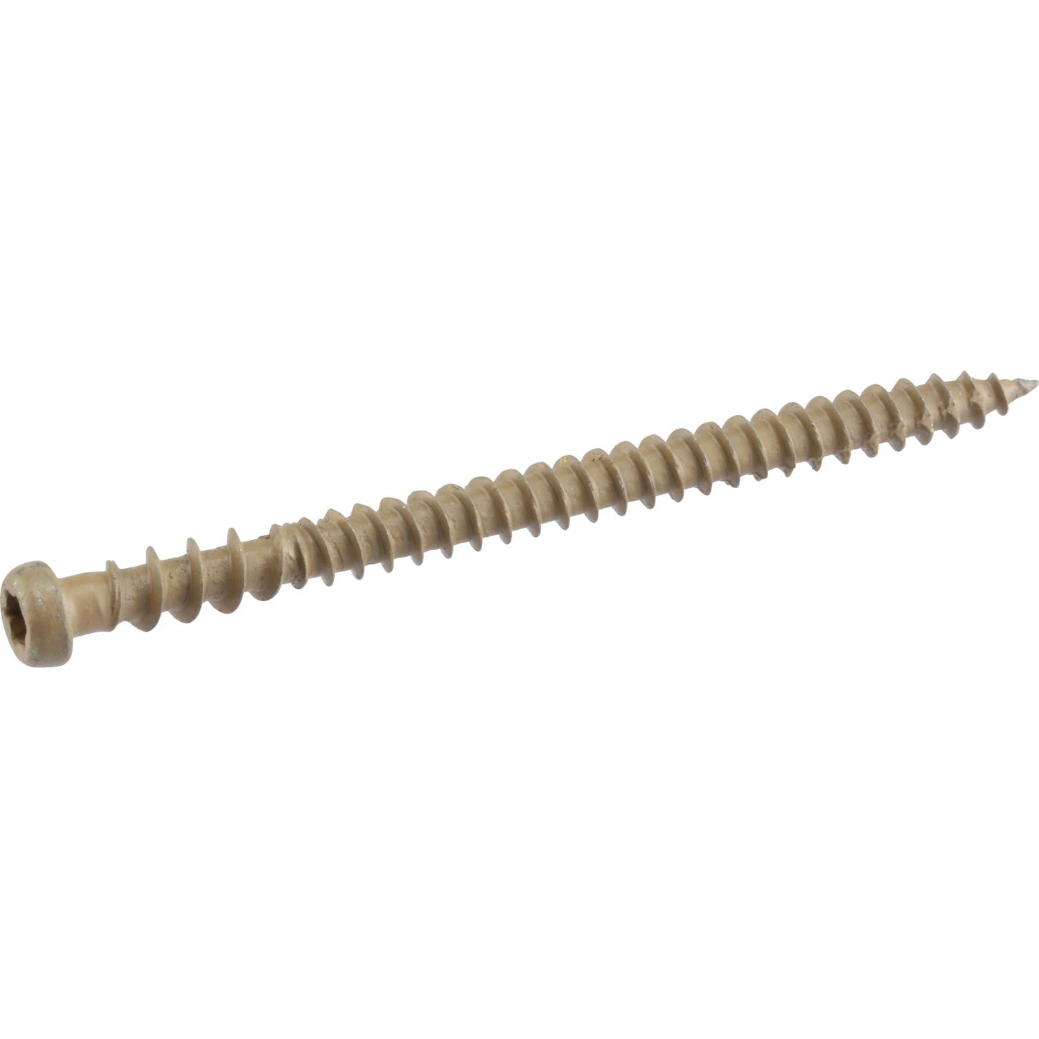 Deck Plus Exterior Deck Screws Tan Ceramic Coated 3 Inch by Number 10 1 Pound Pack