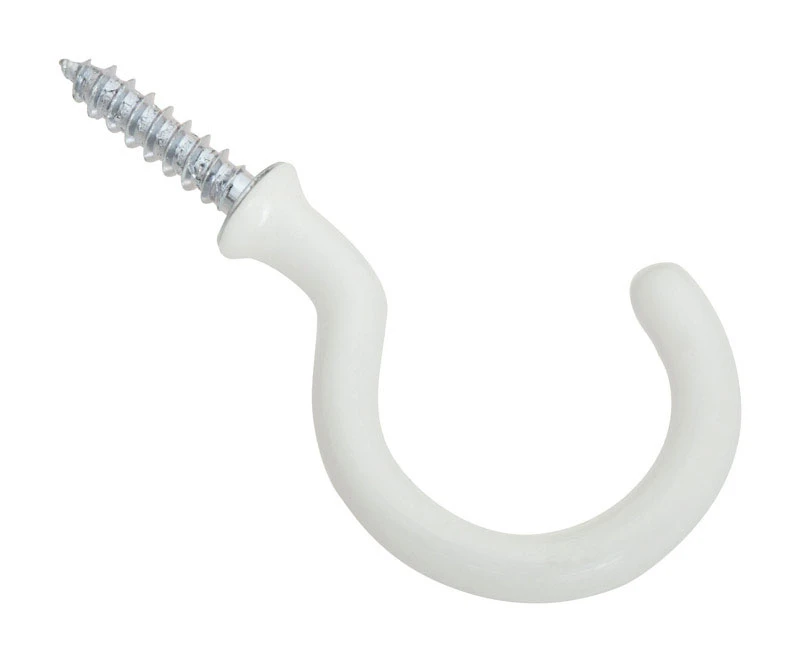 Outdoor Ceiling Plant Hook, White, 20-Lb. Load, 1-1/2 In.