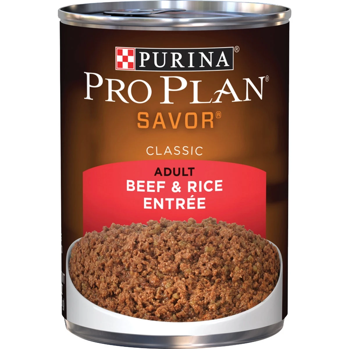 Dog Food with Beef and Rice Flavor, 13 Ounce Can