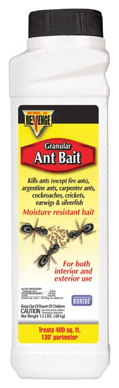 Bonide Revenge Ant Bait Granules 1.5 Lb - Effective Indoor & Outdoor Pest Control