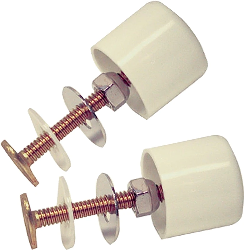 5/16 In. Twister Screw-on Caps And Bolts - Toilet Parts Set