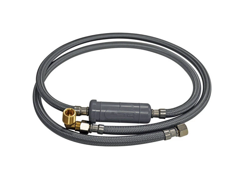 Hammerstop 3/8 In. Compression X 3/8 In. D Compression 60 In. Stainless Steel Supply Line