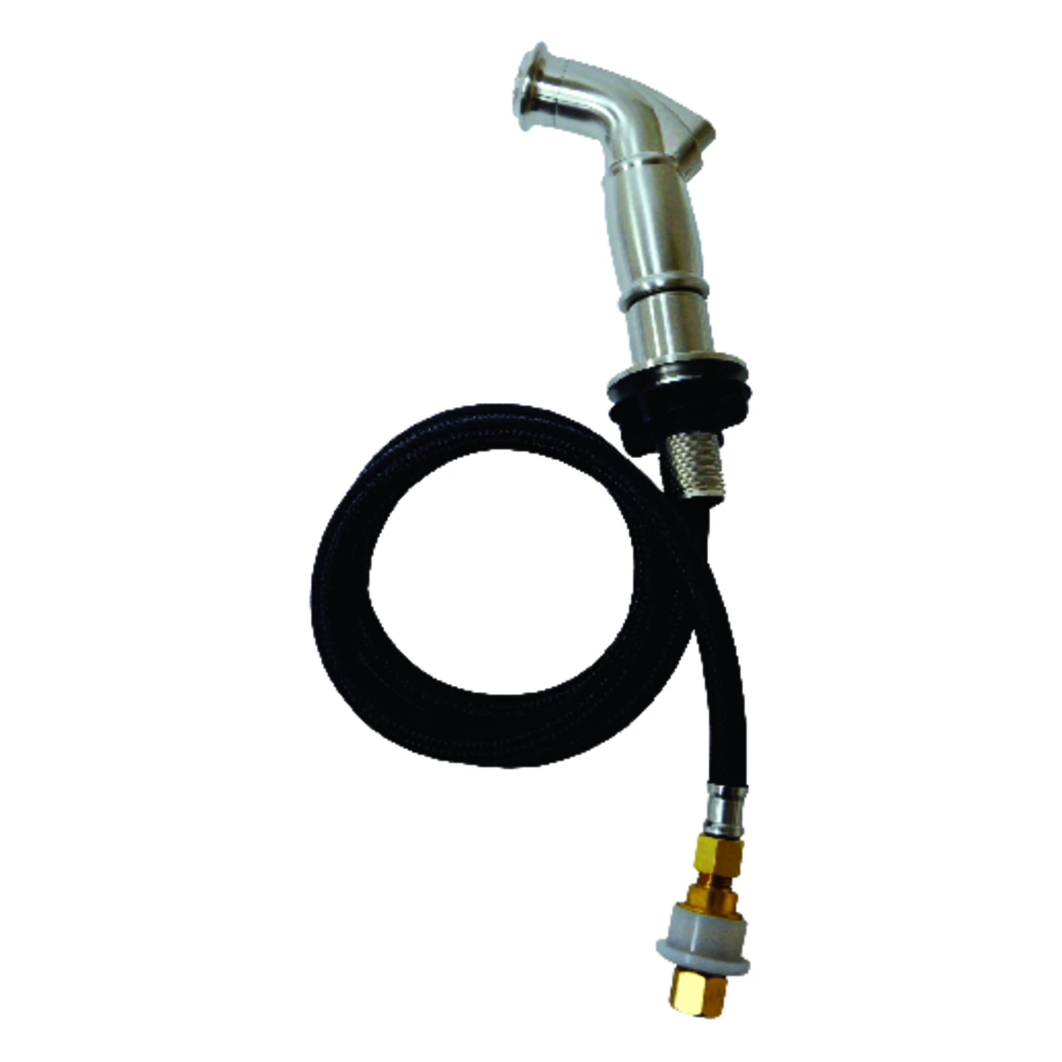 48 In. Chrome Side Sprayer & Hose For Moen, Delta, Kohler Faucets