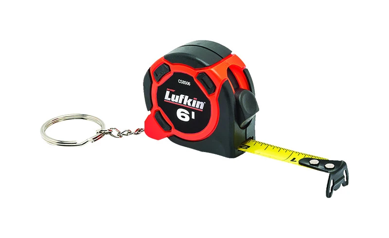 6 Ft. L X 0.5 In. W Mini Hi-viz Keychain Tape Measure 1 Pk