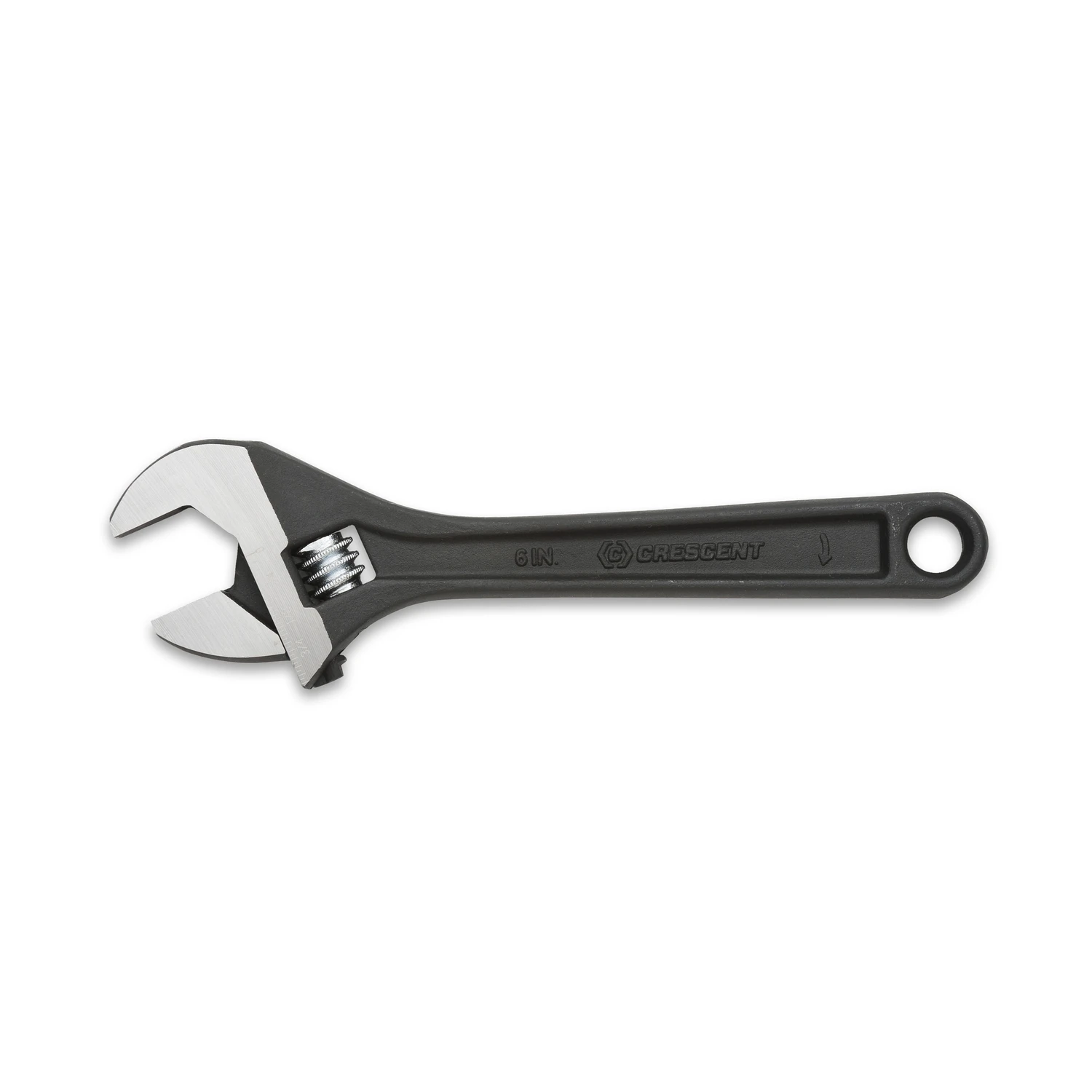 6 In. Adjustable Wrench Metric And Sae Alloy Steel Black Oxide Finish