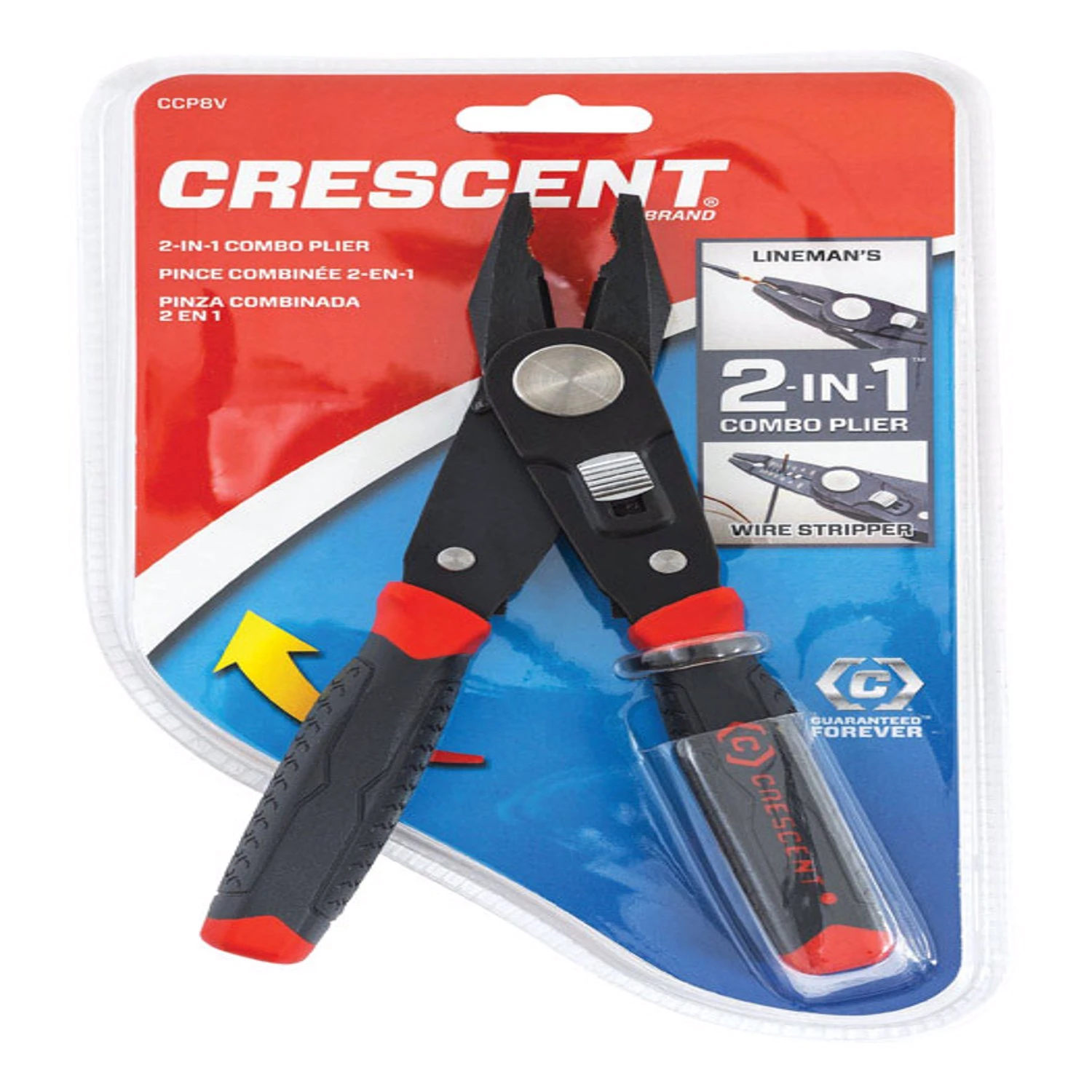 12 Ga. 9.9 In. Lineman's Plier With Wire Stripper And Comfort Grip