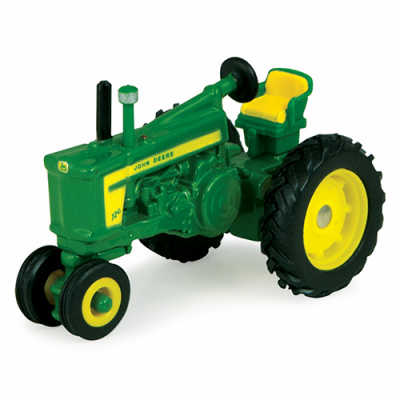 John Deere Vintage Tractor Toy, 1:64 Scale, Durable Plastic & Die-cast Model