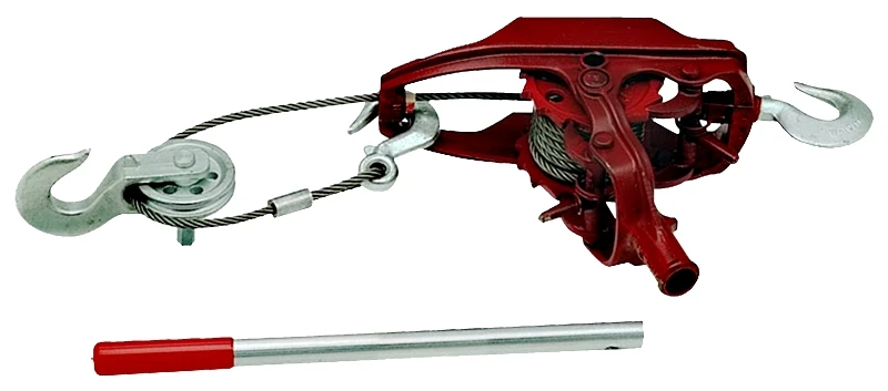 4-ton Heavy Duty Cable Puller With Double Line And 18' Wire Cable
