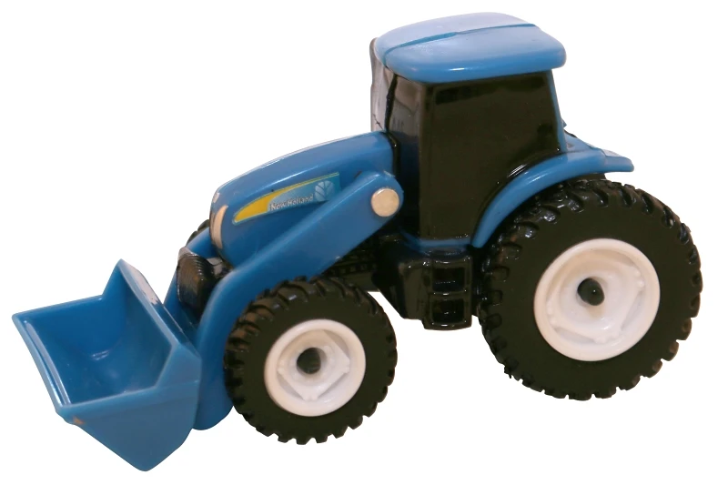 New Holland Tractor With Loader Kids Toy, 3-inch Durable Plastic Model