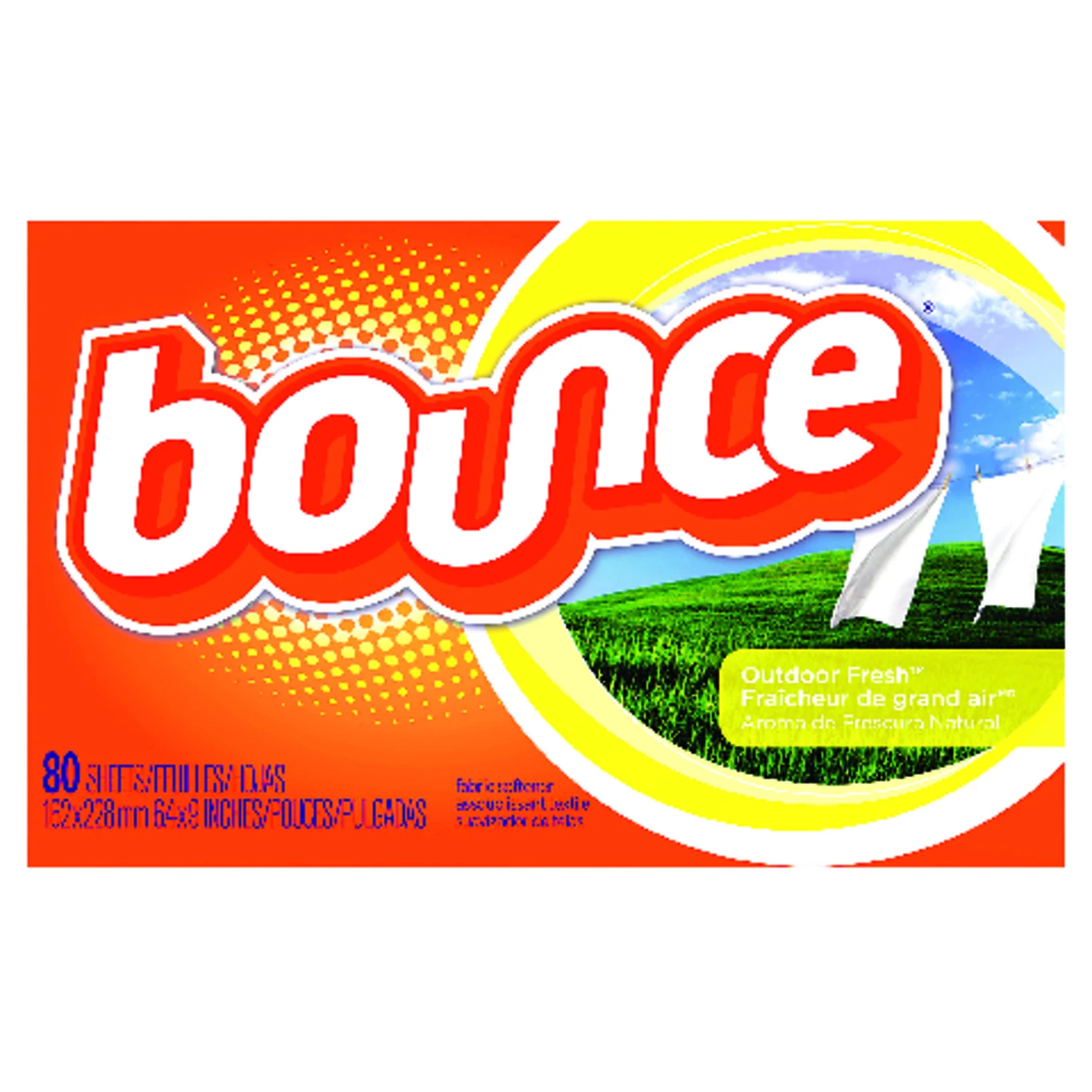 Fabric Softener Dryer Sheets, Outdoor Fresh Scent, 80-Ct.